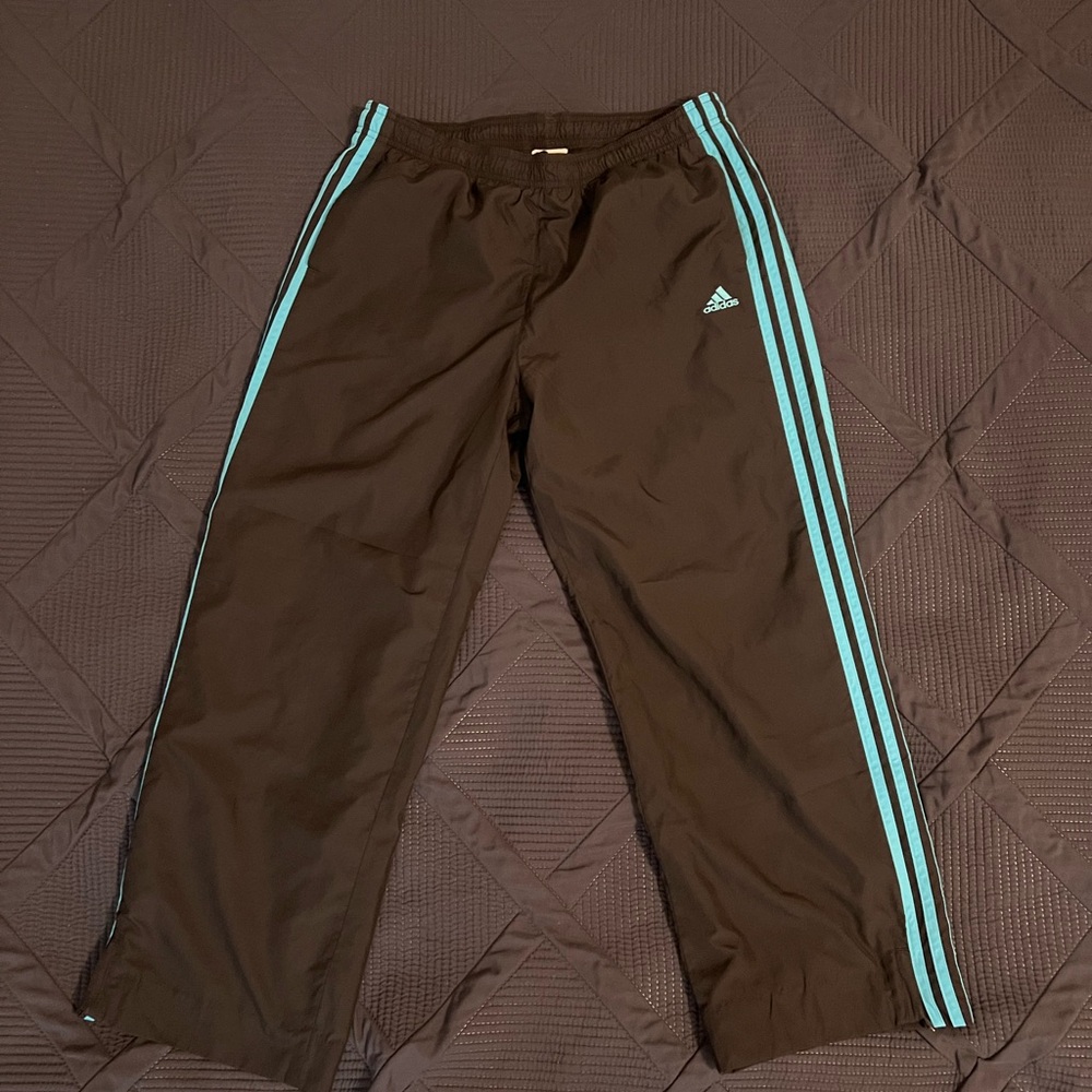 Adidas men’s Joggers in black with Blue Accents